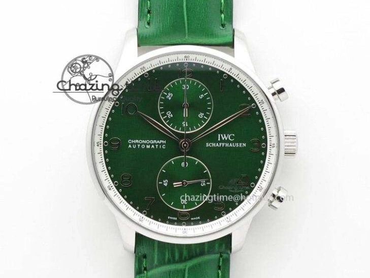 MIROTIME 0325 Classic Portuguese IW371482 ZF 1:1 Best Edition RG Gray Dial Gold Markers On Black Leather Strap A 7265